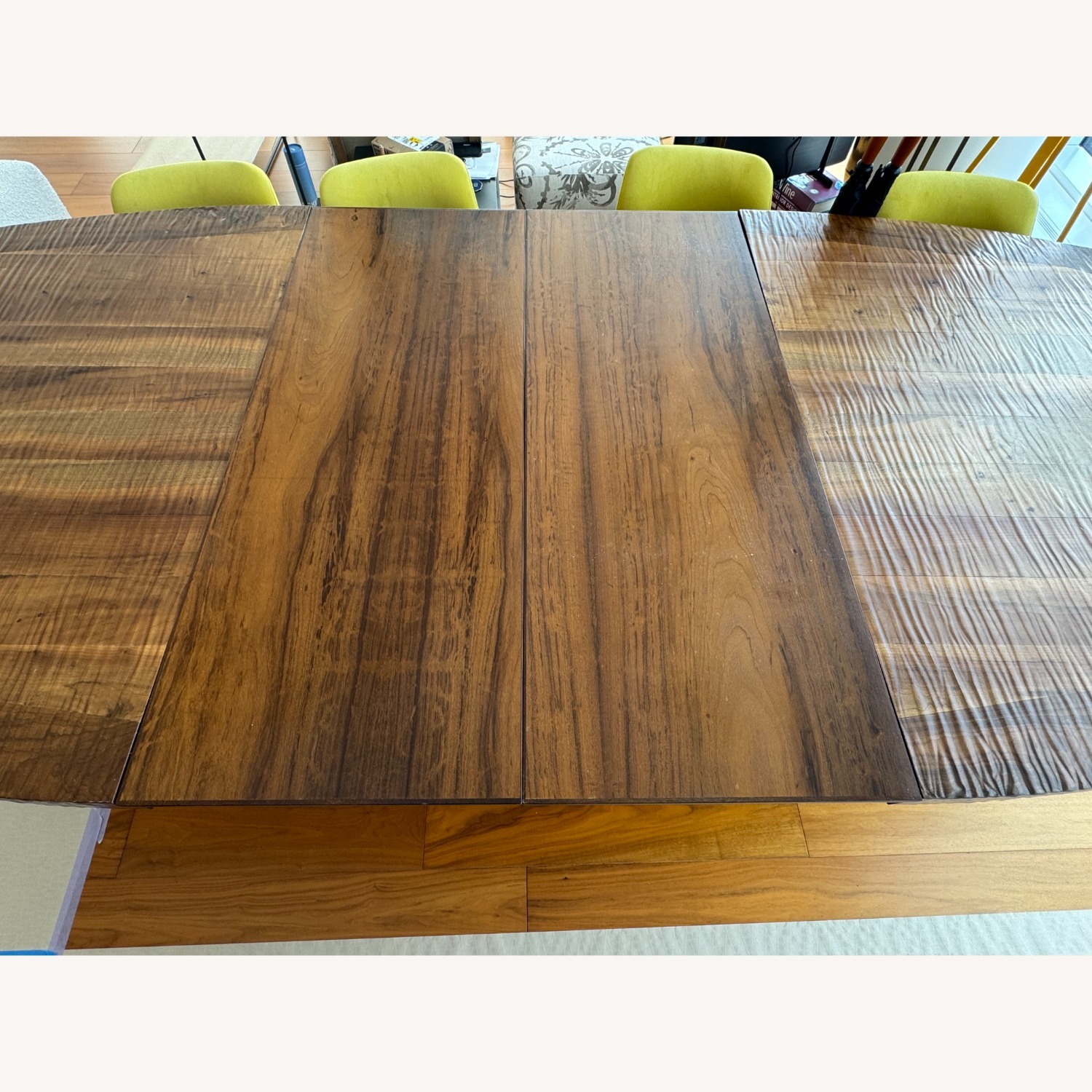 Dark Brown Wood Dining Table - image-5