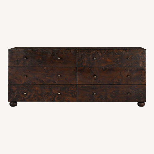 Used Lulu & Georgia Hobbes Dark Wood 6-Drawer Dresser for sale on AptDeco
