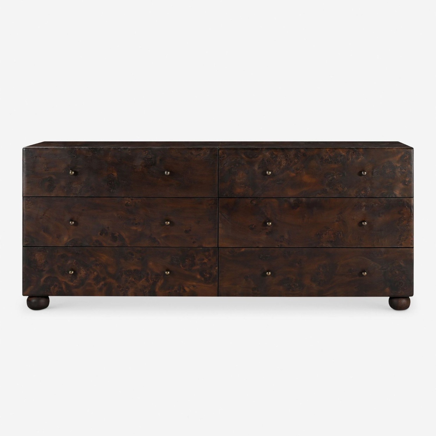 Lulu & Georgia Hobbes Dark Wood 6-Drawer Dresser - image-1