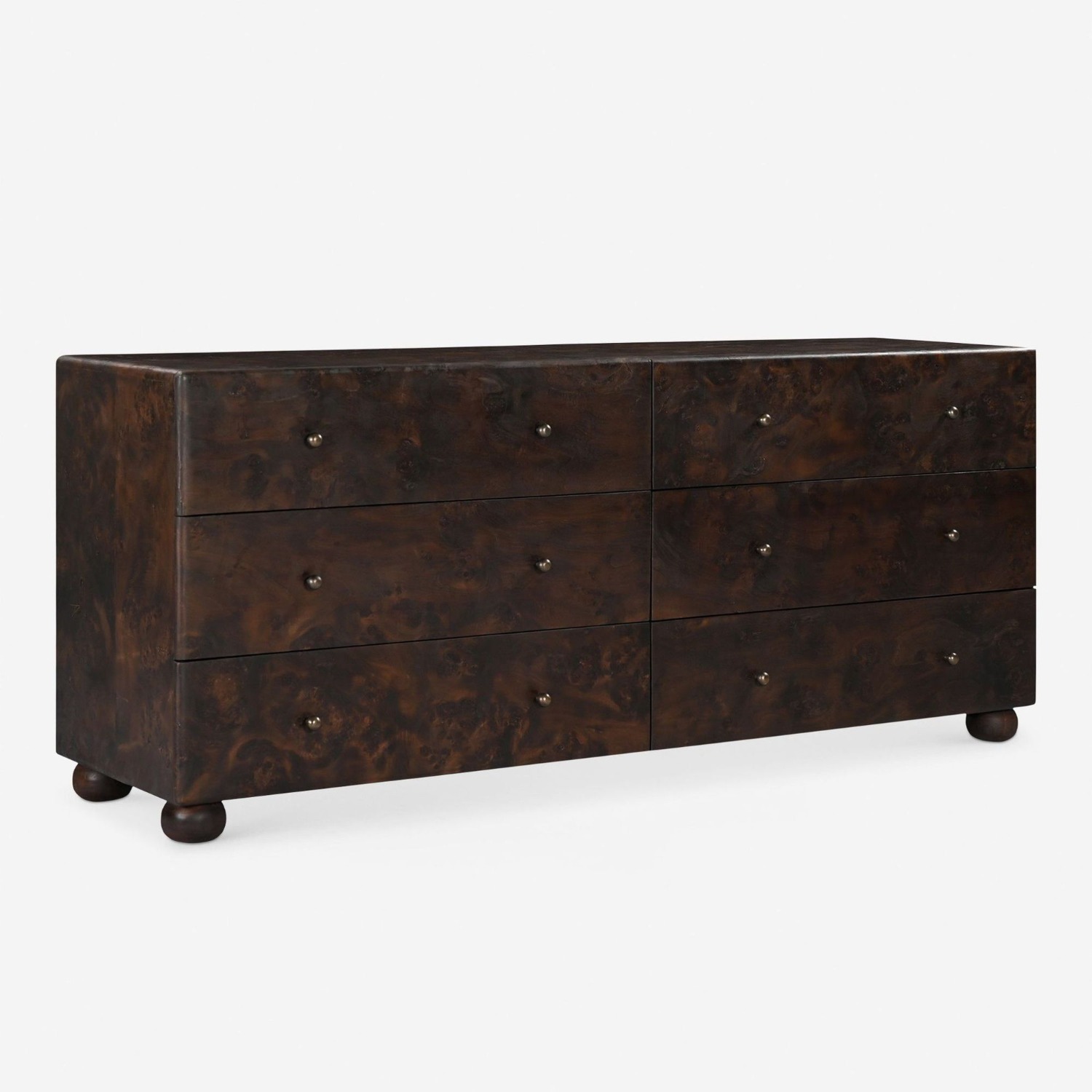 Lulu & Georgia Hobbes Dark Wood 6-Drawer Dresser - image-3