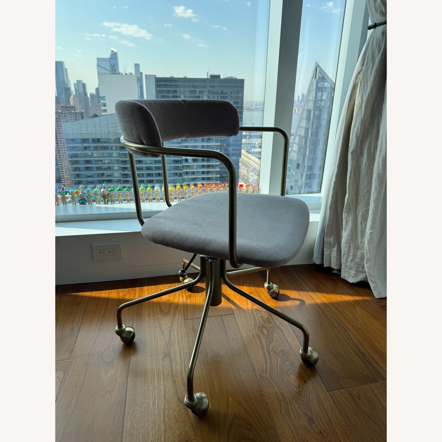 West Elm Purple Office Chair - image-2