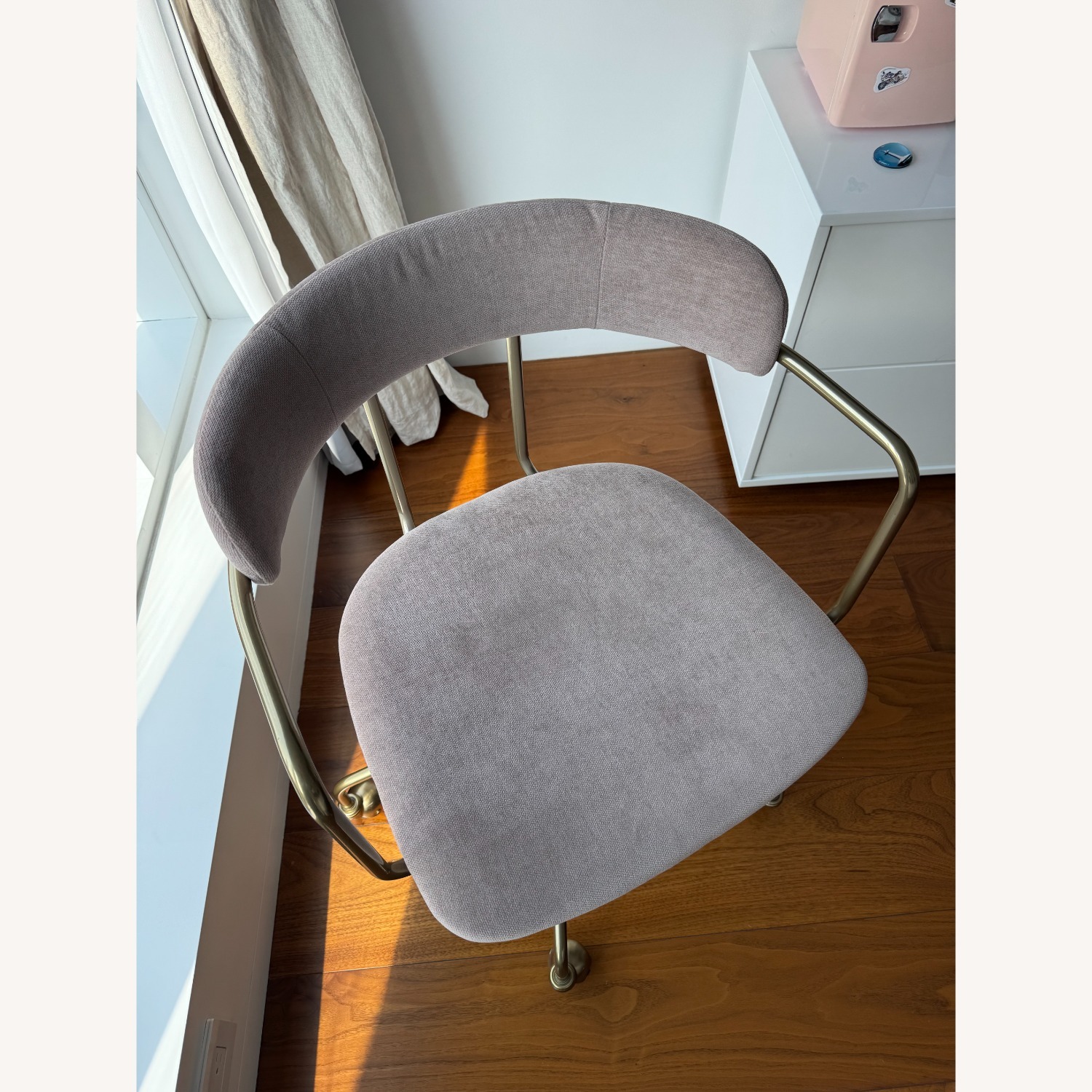 West Elm Purple Office Chair - image-3