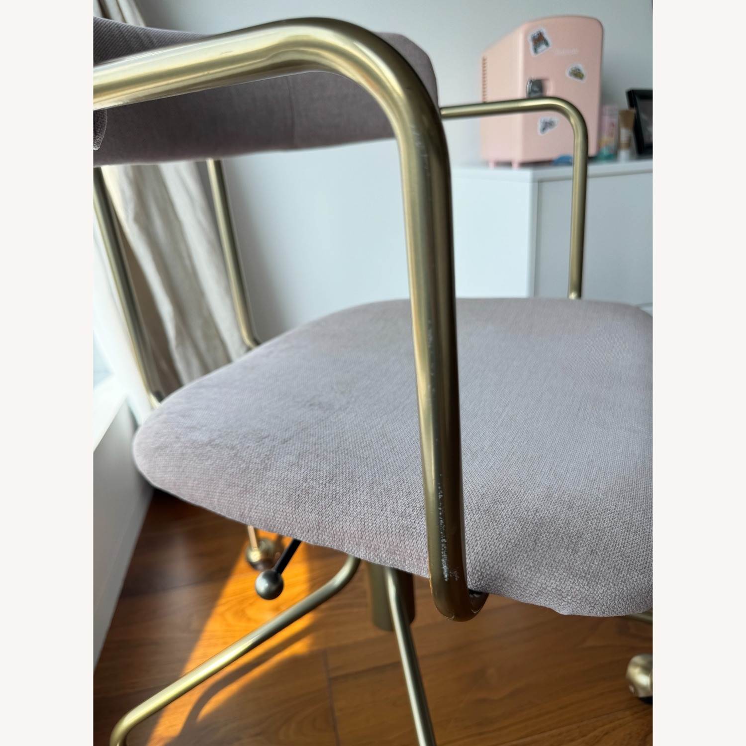 West Elm Purple Office Chair - image-4