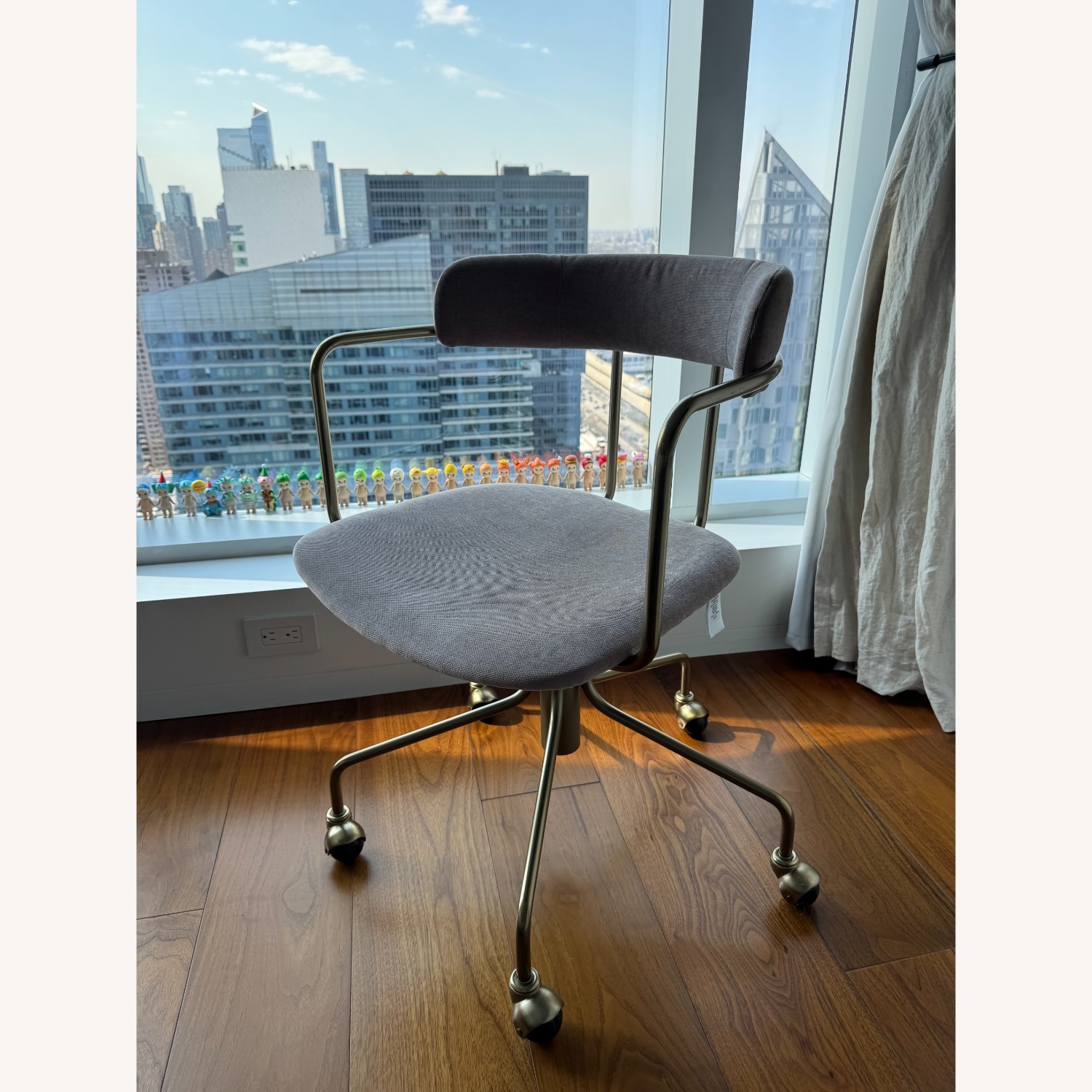 West Elm Purple Office Chair - image-1