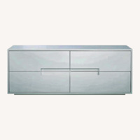 CB2 White Wood Sideboard