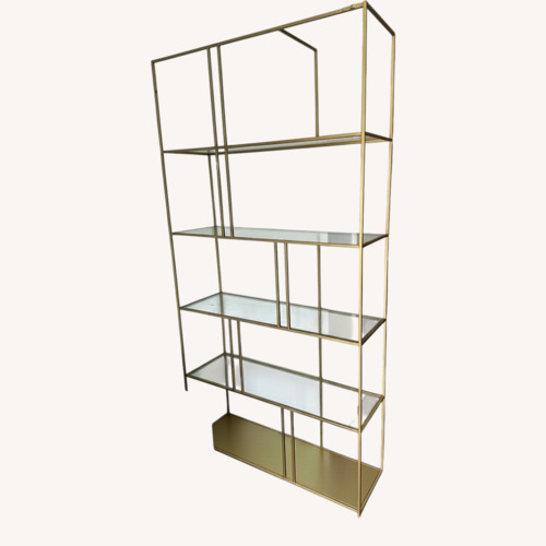 Used Gold Bookcase for sale on AptDeco