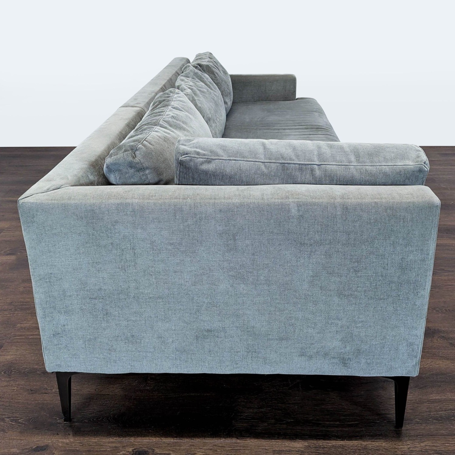 West Elm Andes 3-Seat Modern Grey Sofa - image-3
