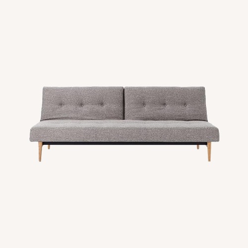 Used West Elm Light Gray Fabric Sleeper Sofa for sale on AptDeco