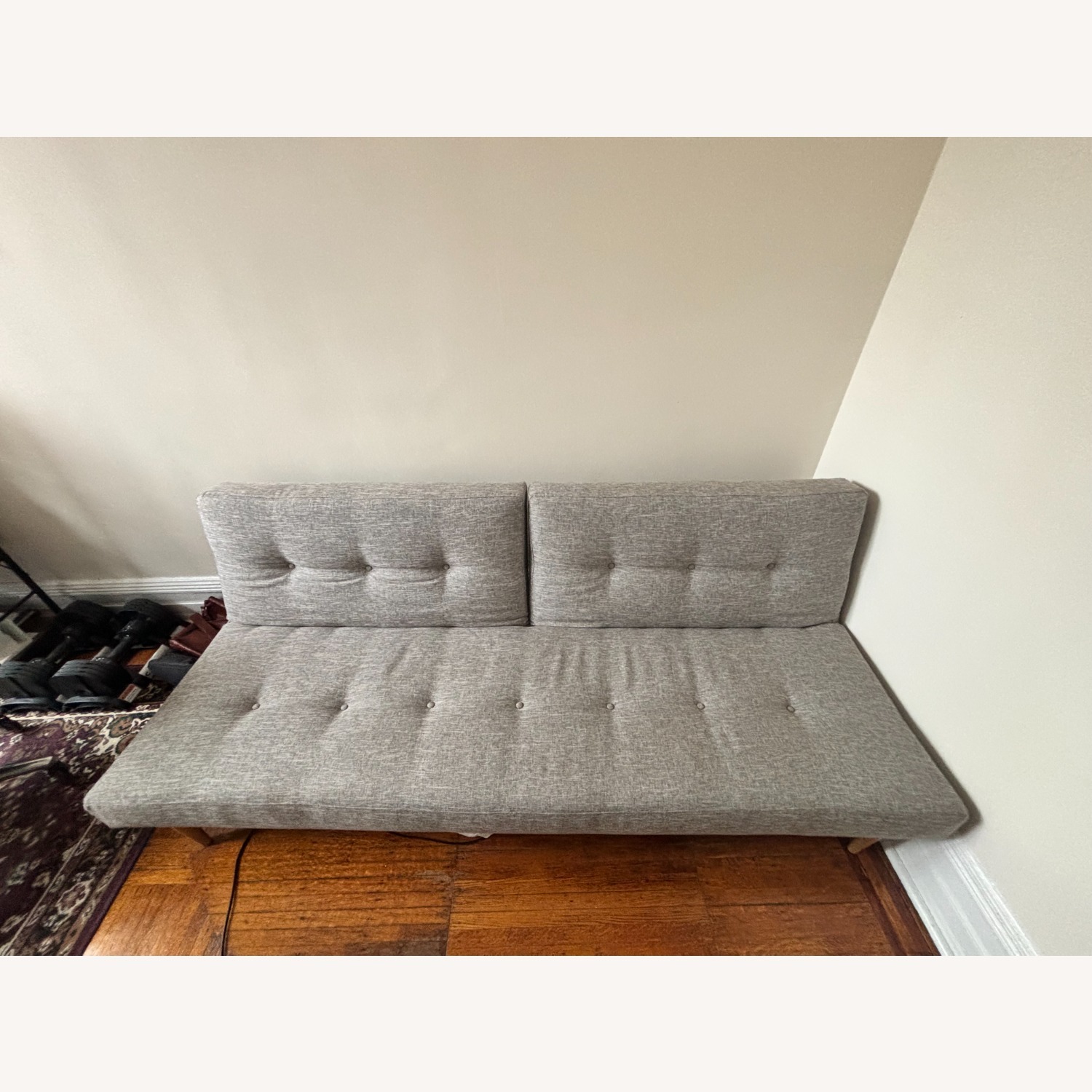 West Elm Light Gray Fabric Sleeper Sofa - image-2