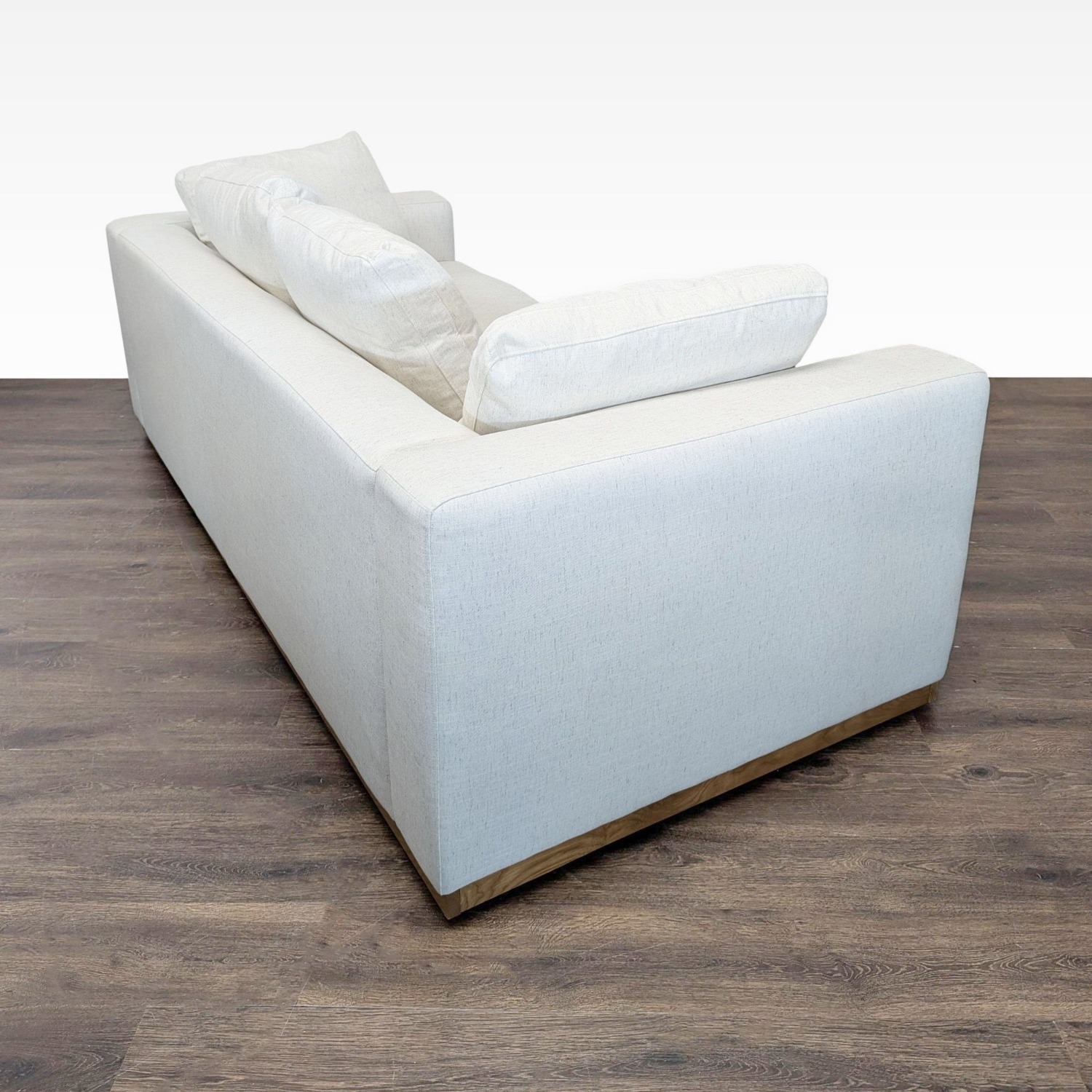 West Elm Newport 3-Seat Modern Cream Sofa - image-5