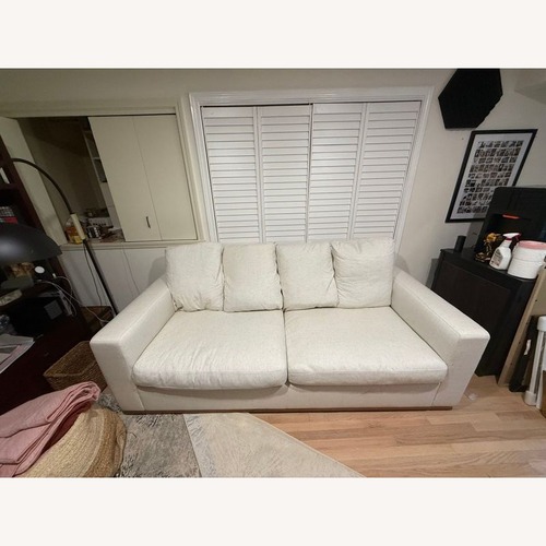 Used West Elm Newport 3-Seat Modern Cream Sofa for sale on AptDeco