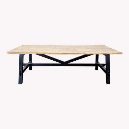 Used IKEA Skogsta Acacia Wood Dining Table for sale on AptDeco