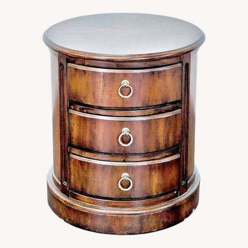 Used Hekman Oval Drum Table for sale on AptDeco