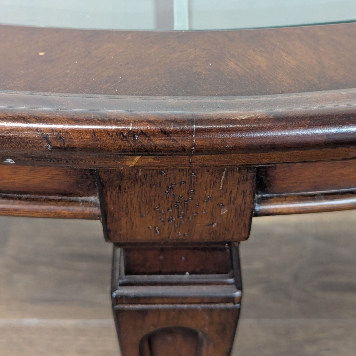 Decorative Iron and Glass Top Coffee Table	 - image-7