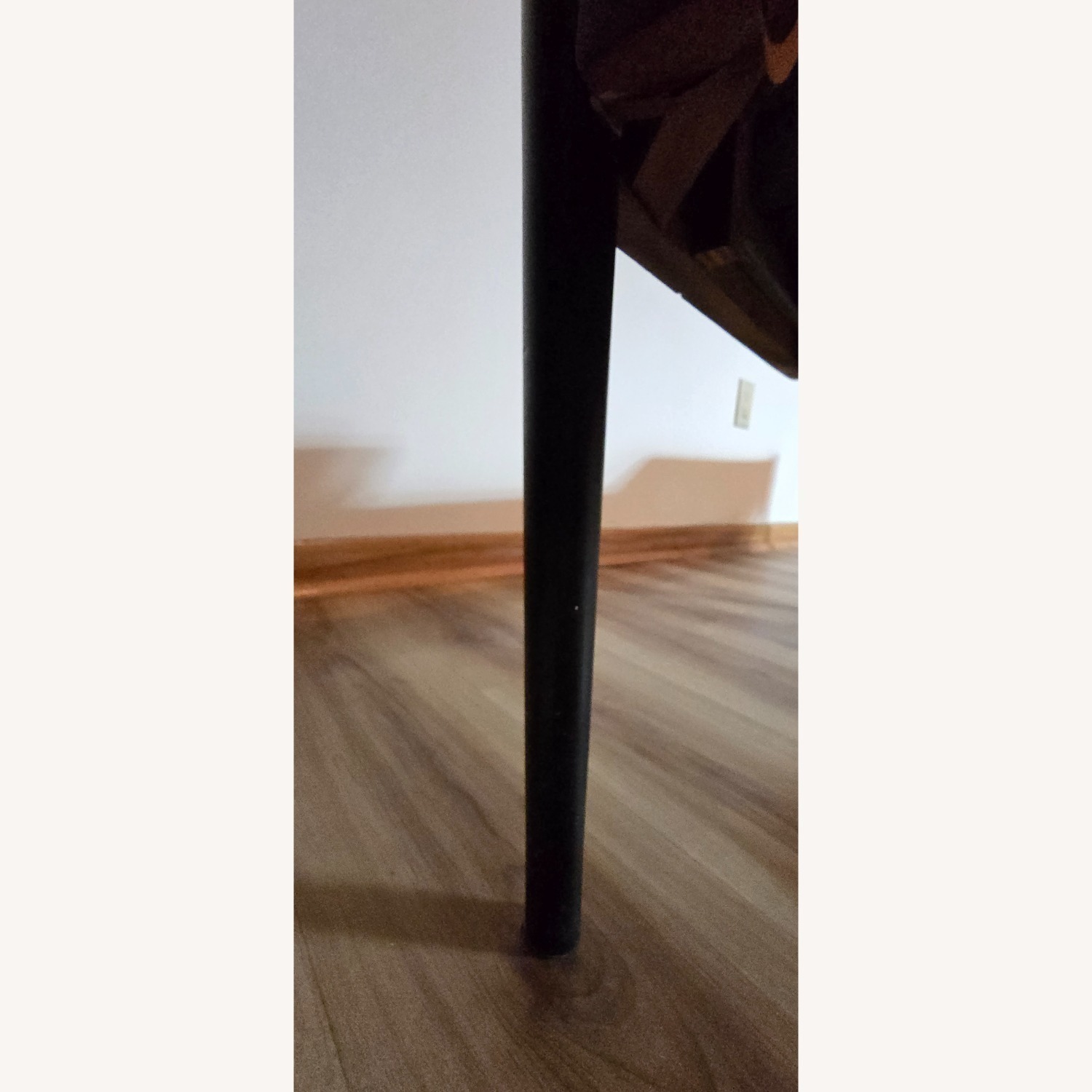 Vintage/Antique White Faux Leather Bench - image-13