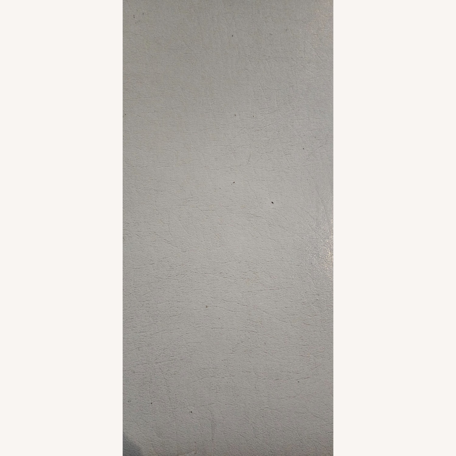 Vintage/Antique White Faux Leather Bench - image-16