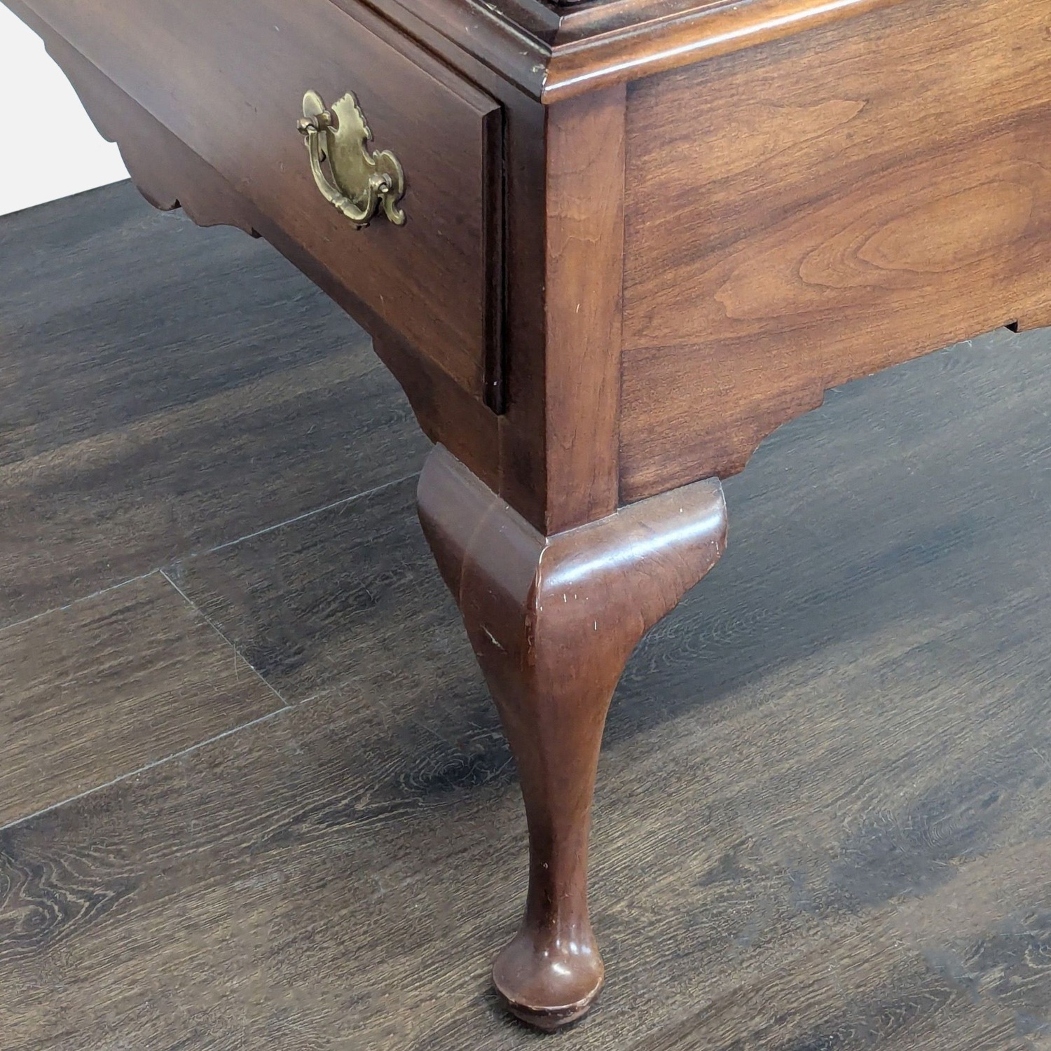 Statton Furniture Queen Anne Style Armoire Wardrobe - image-10