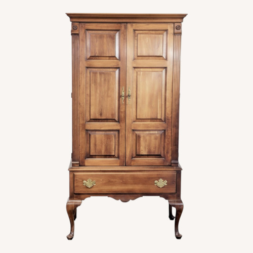 Used Statton Furniture Queen Anne Style Armoire Wardrobe for sale on AptDeco