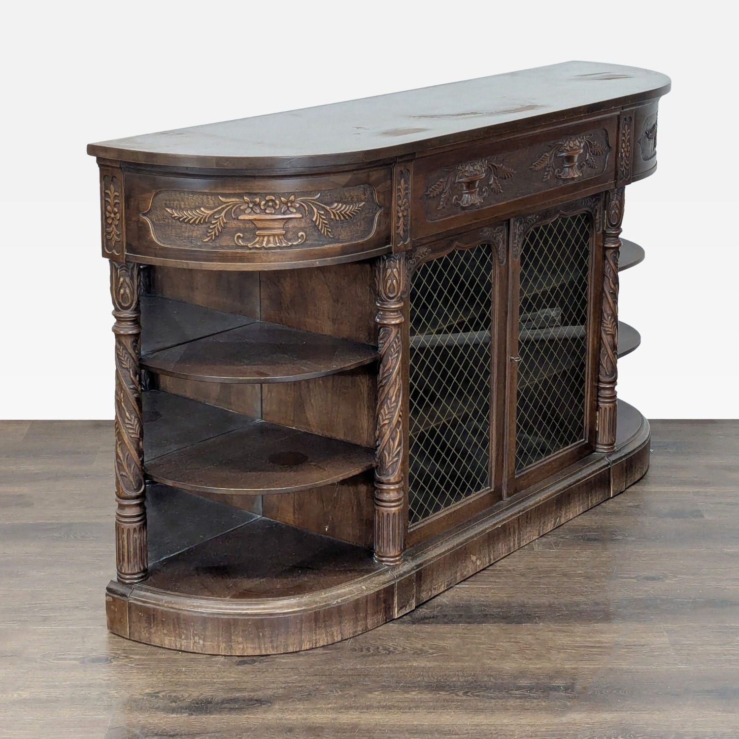 Antique Carved Buffet - image-9