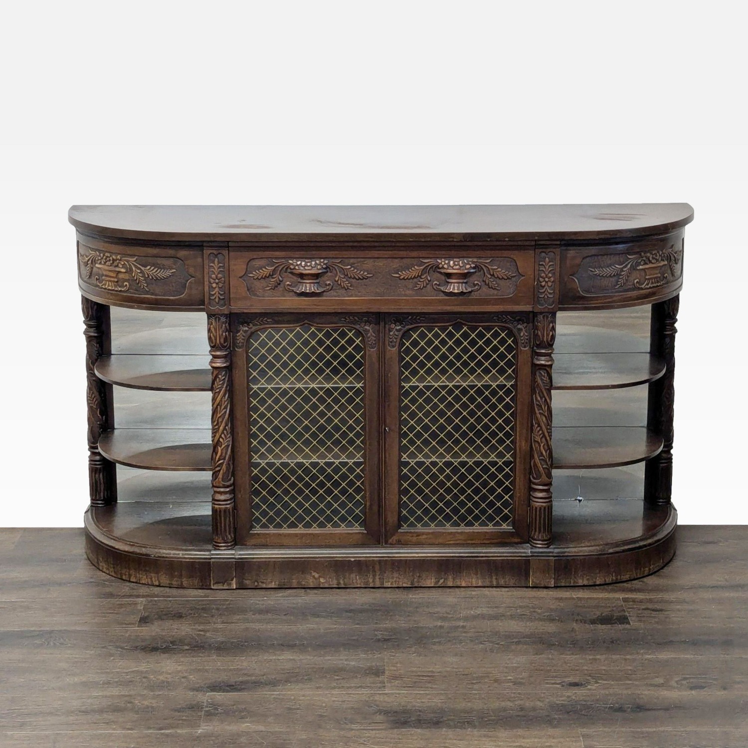 Antique Carved Buffet - image-7