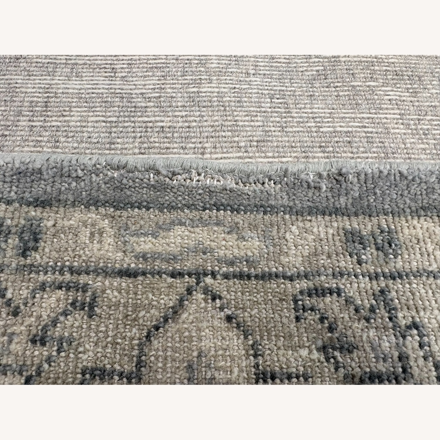 Restoration Hardware Allegra Wool Rug 8x10 Silver / Sand - image-11