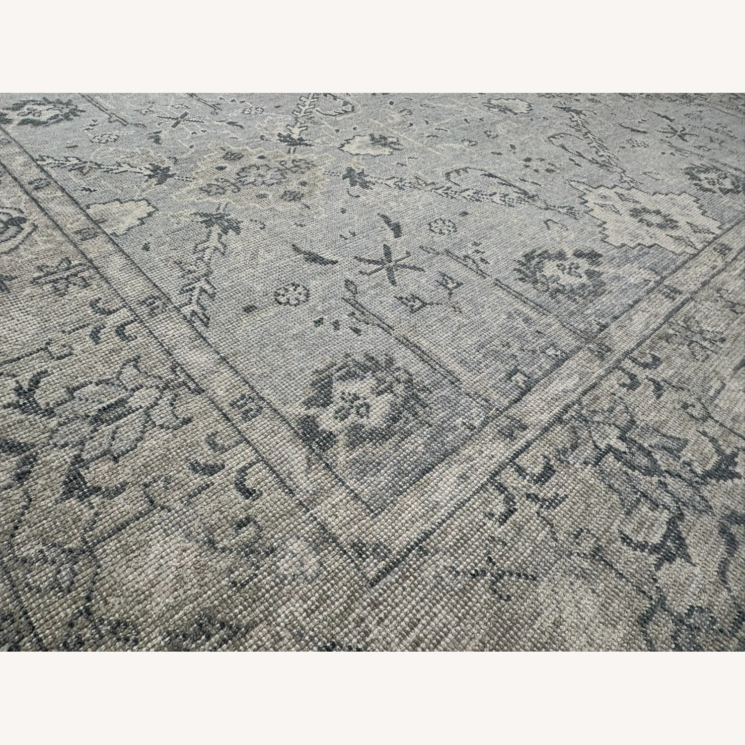 Restoration Hardware Allegra Wool Rug 8x10 Silver / Sand - image-6