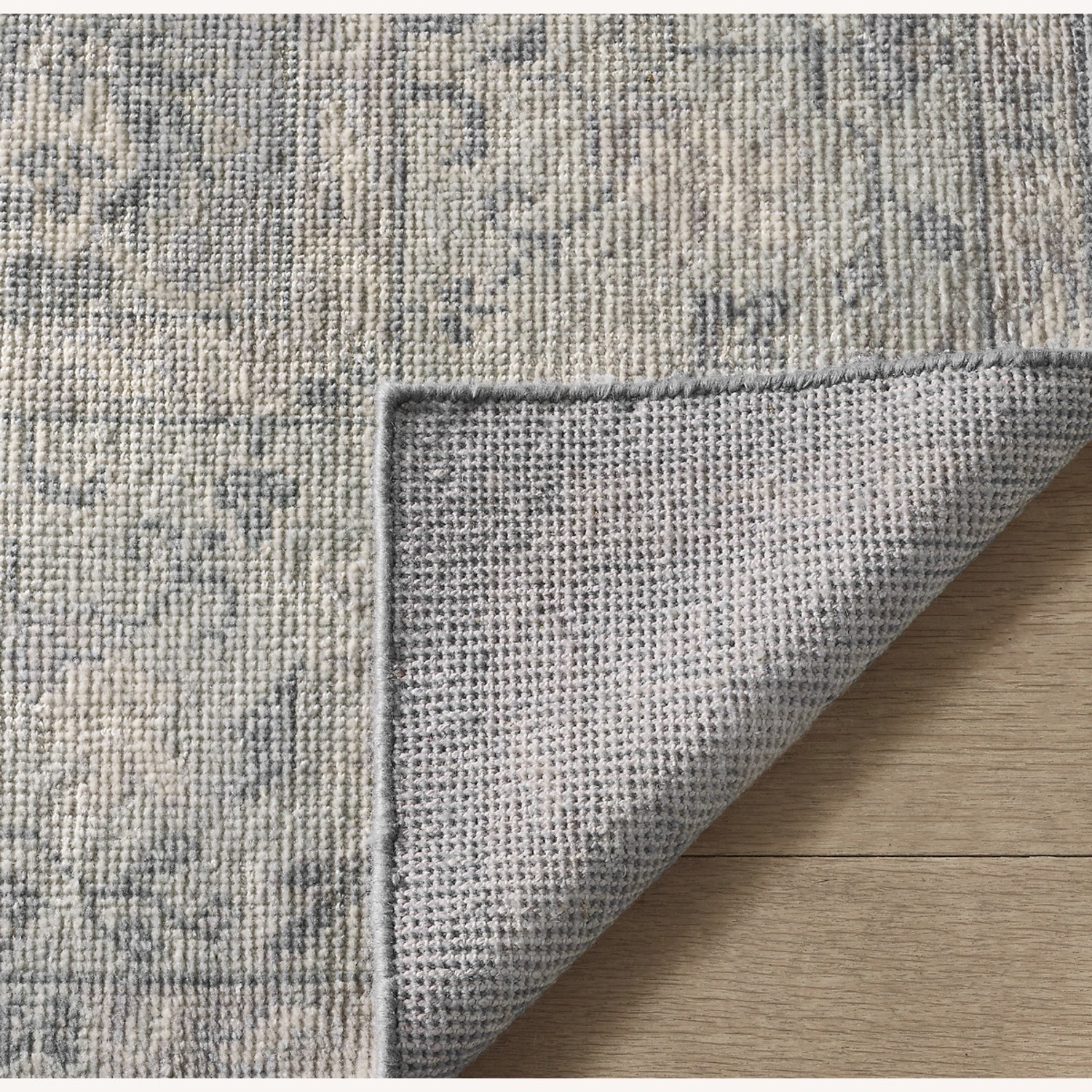 Restoration Hardware Allegra Wool Rug 8x10 Silver / Sand - image-3