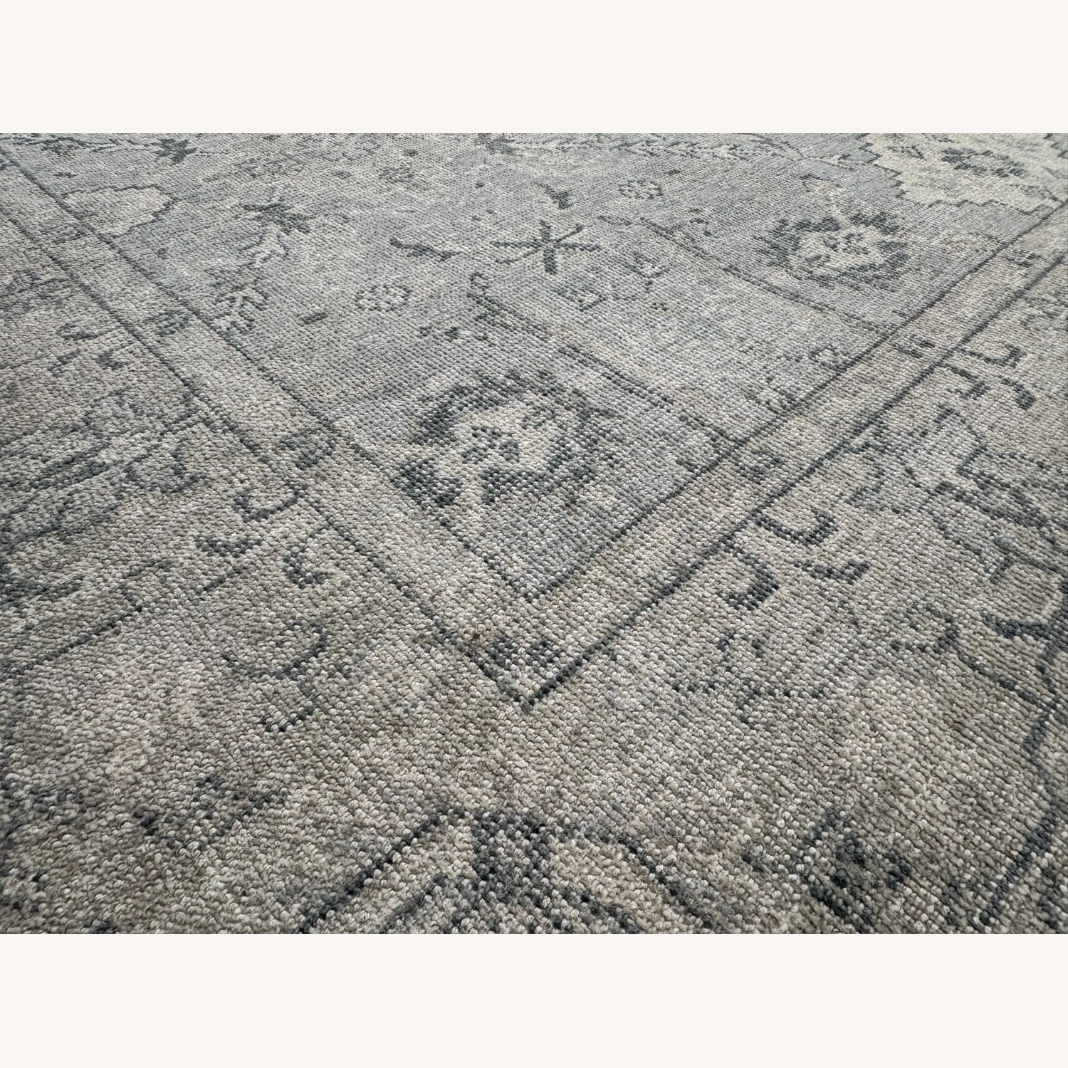 Restoration Hardware Allegra Wool Rug 8x10 Silver / Sand - image-8