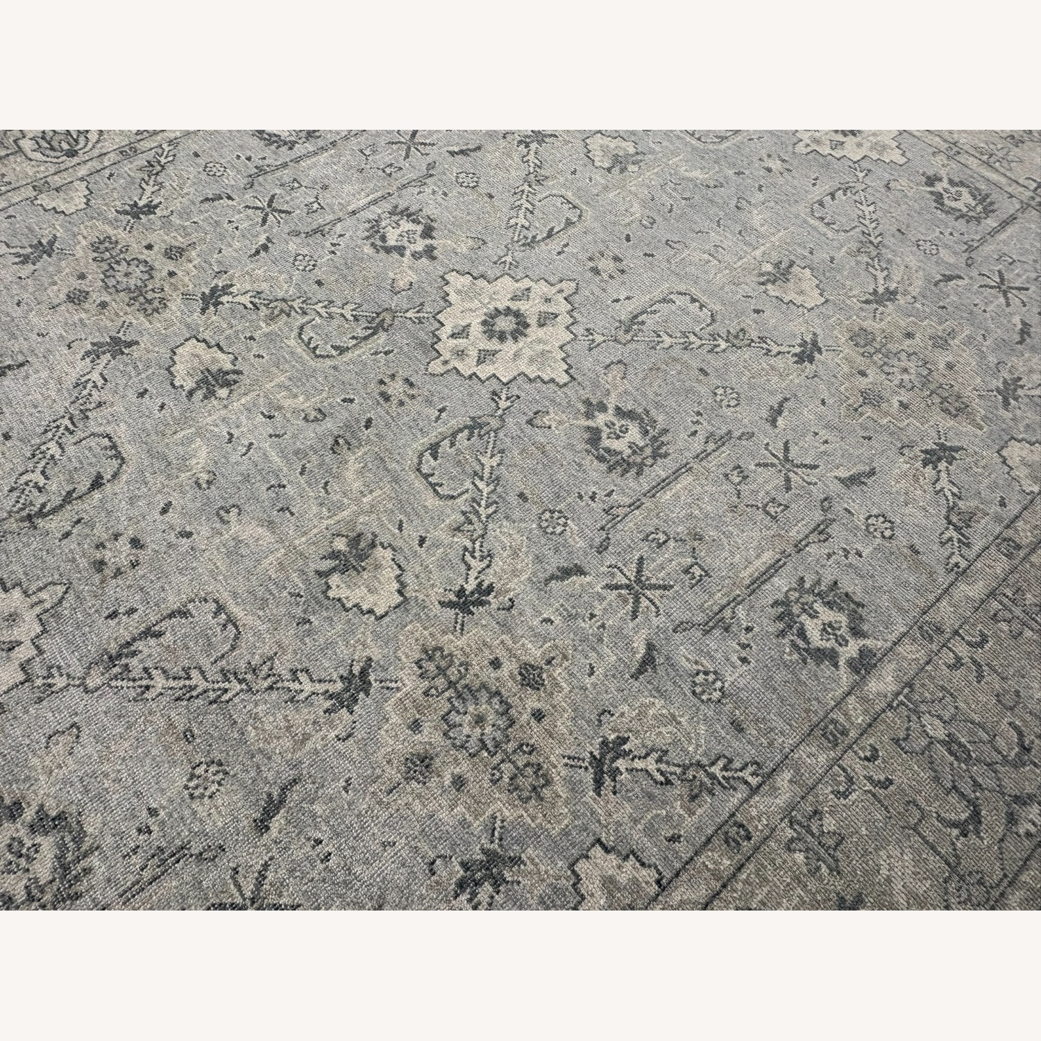 Restoration Hardware Allegra Wool Rug 8x10 Silver / Sand - image-14