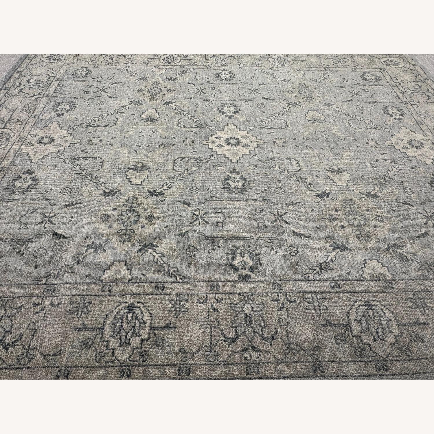 Restoration Hardware Allegra Wool Rug 8x10 Silver / Sand - image-15