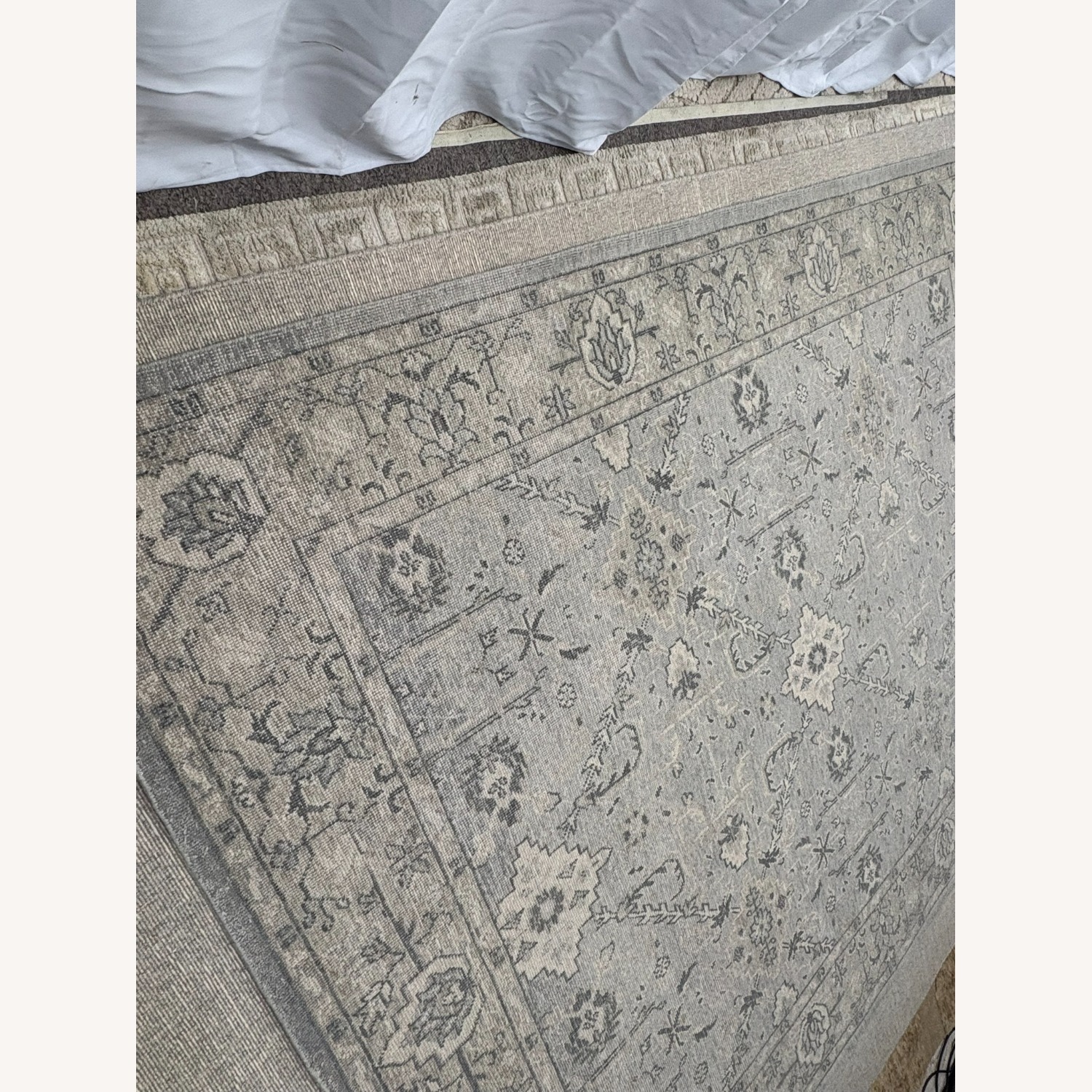 Restoration Hardware Allegra Wool Rug 8x10 Silver / Sand - image-20