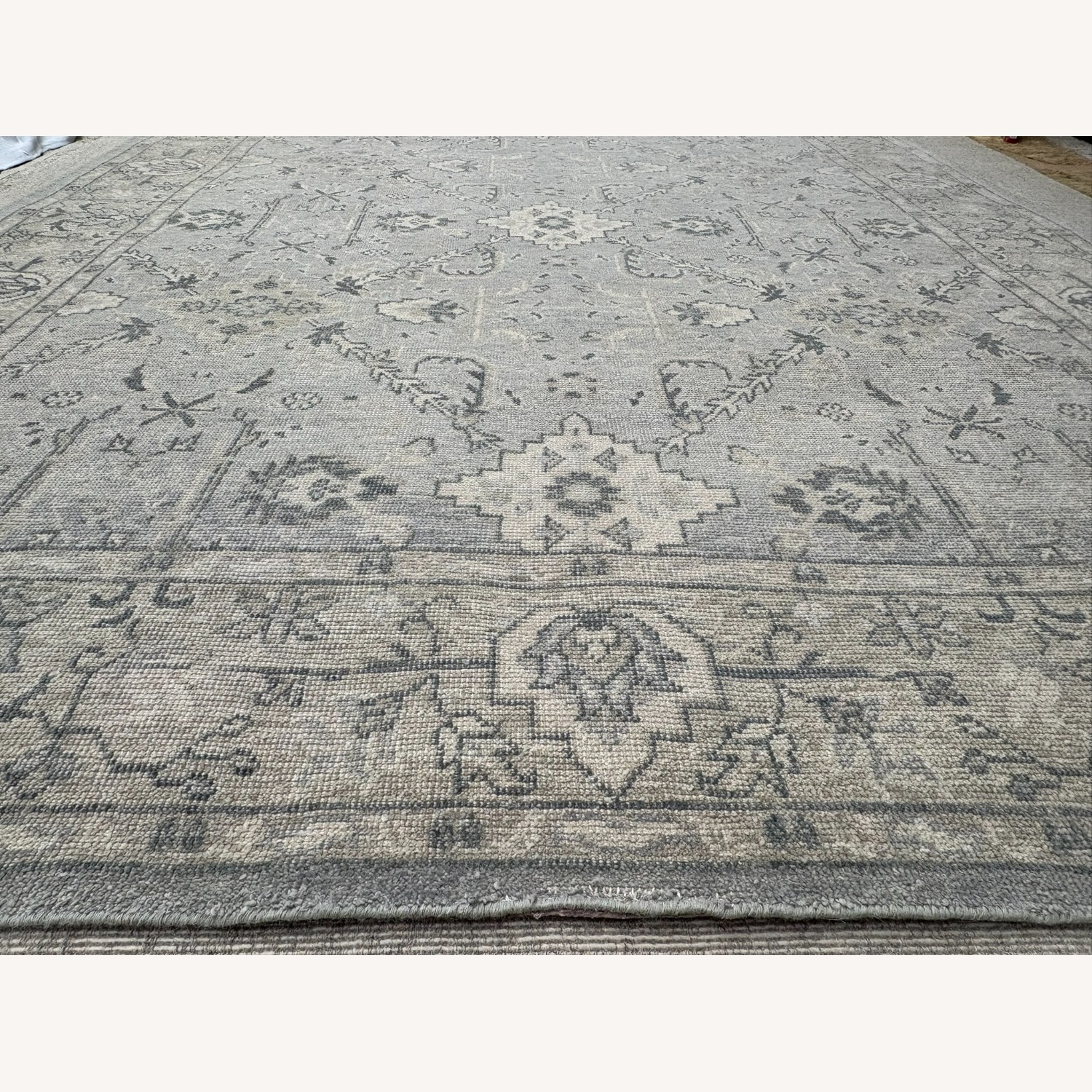 Restoration Hardware Allegra Wool Rug 8x10 Silver / Sand - image-29