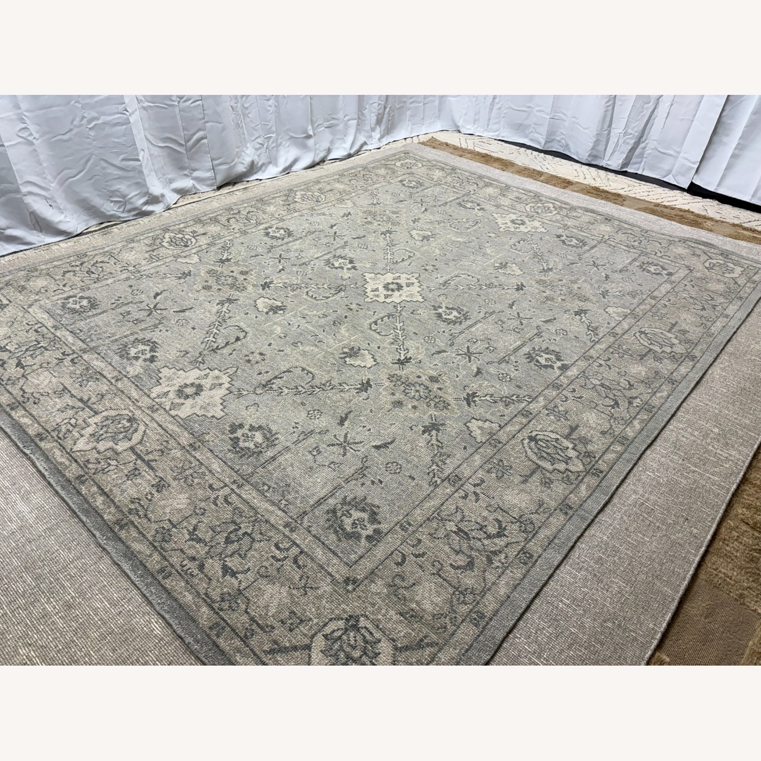 Restoration Hardware Allegra Wool Rug 8x10 Silver / Sand - image-18