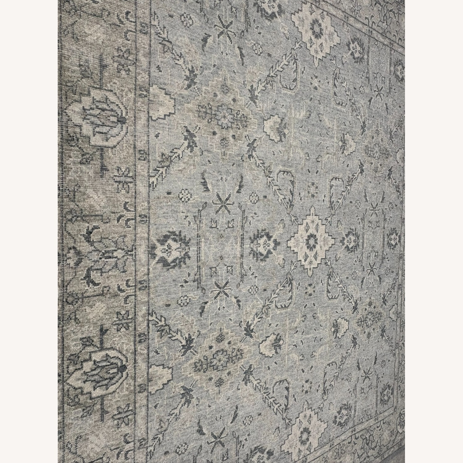 Restoration Hardware Allegra Wool Rug 8x10 Silver / Sand - image-16