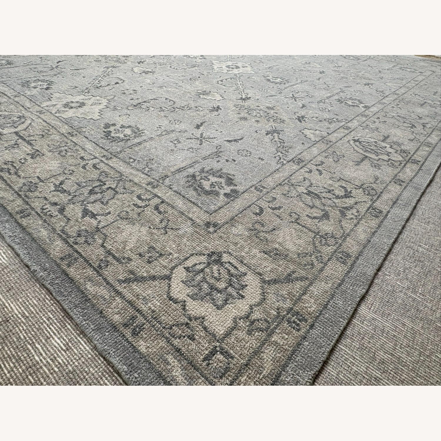 Restoration Hardware Allegra Wool Rug 8x10 Silver / Sand - image-30