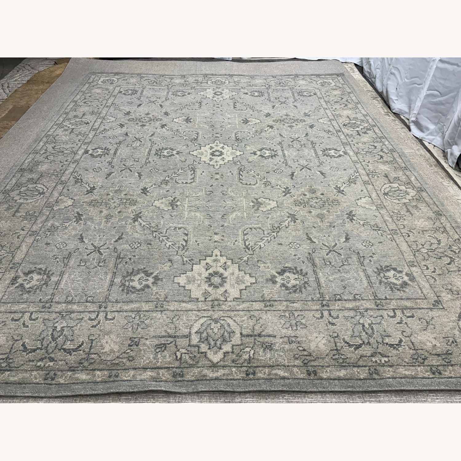 Restoration Hardware Allegra Wool Rug 8x10 Silver / Sand - image-22