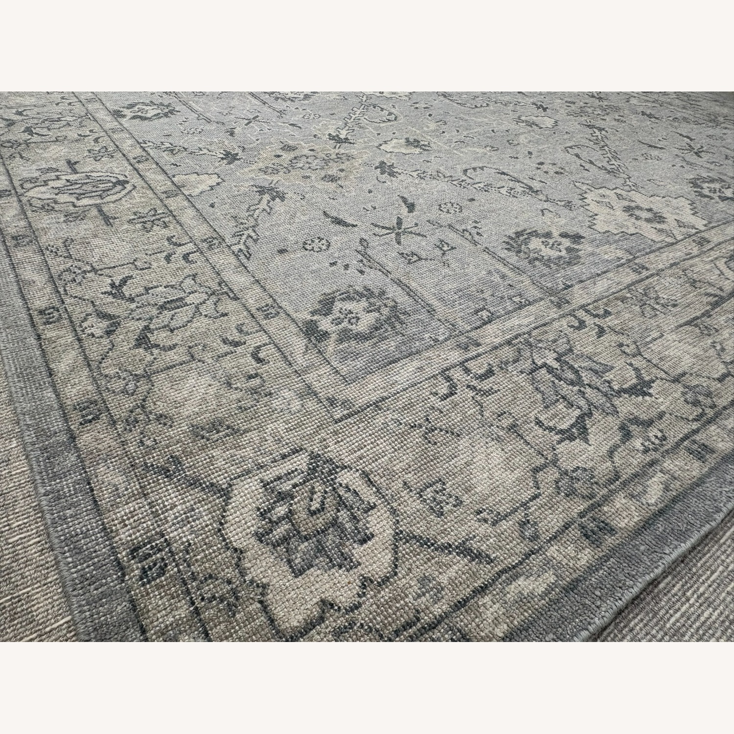 Restoration Hardware Allegra Wool Rug 8x10 Silver / Sand - image-28