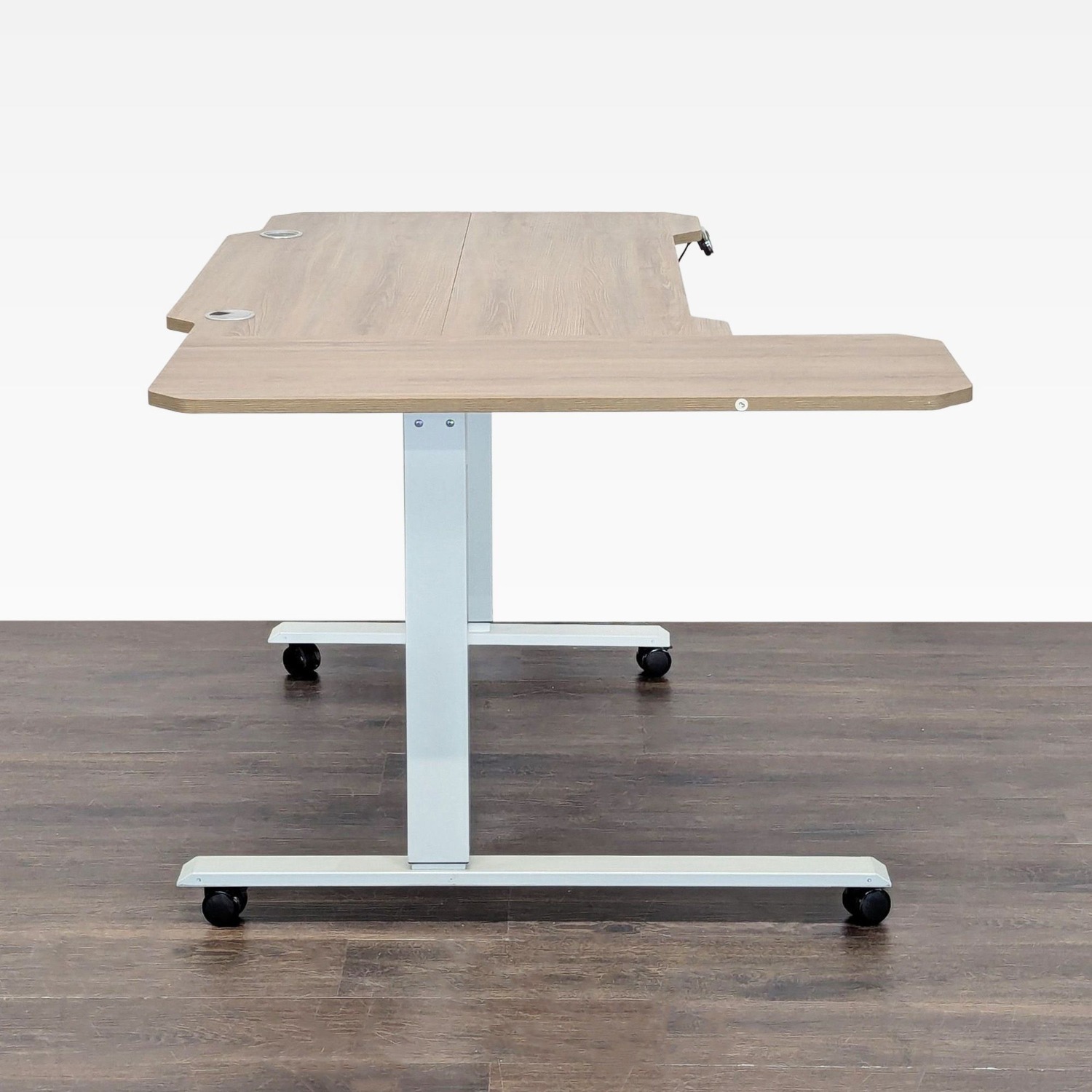 HEONAM Electric Height Adjustable L-Shaped Desk - image-5