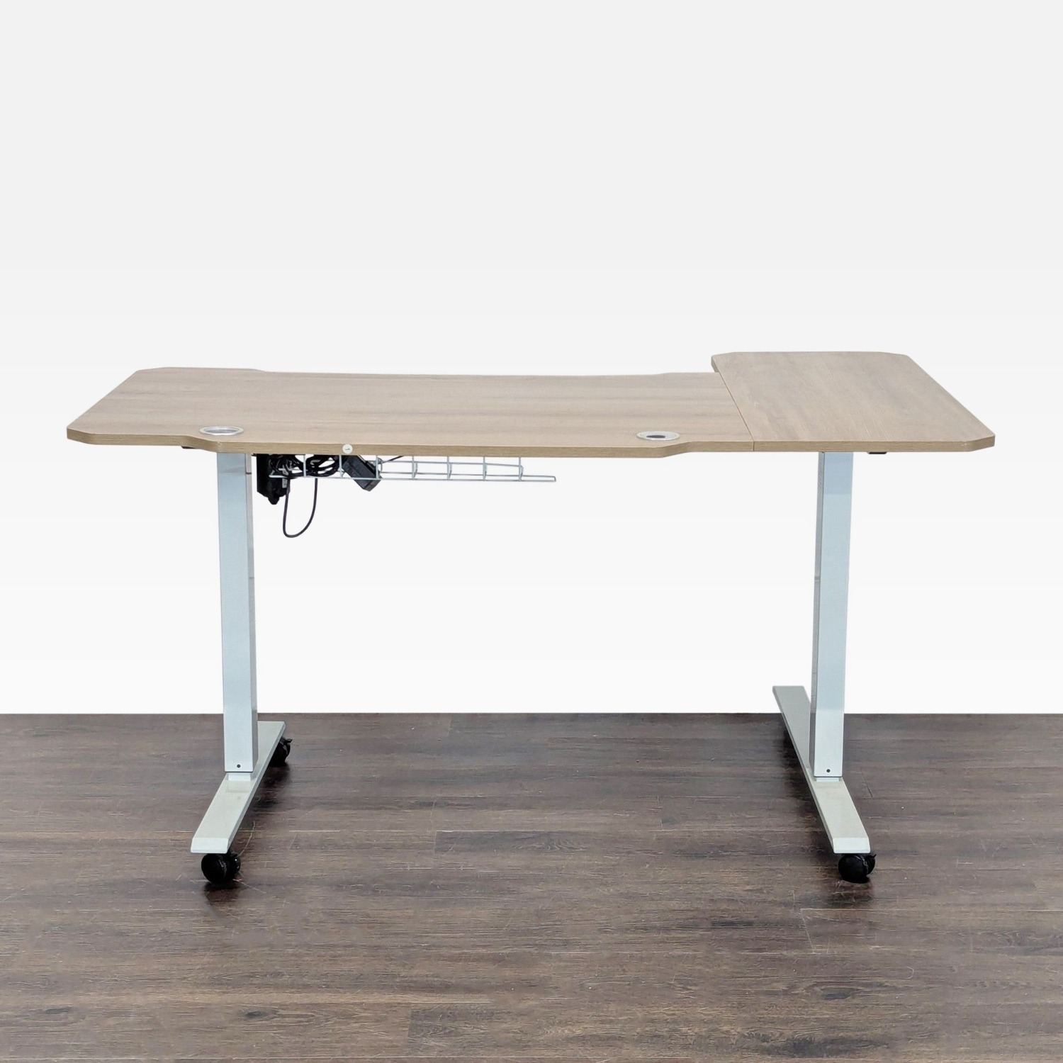 HEONAM Electric Height Adjustable L-Shaped Desk - image-6