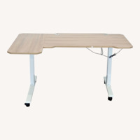 HEONAM Electric Height Adjustable L-Shaped Desk