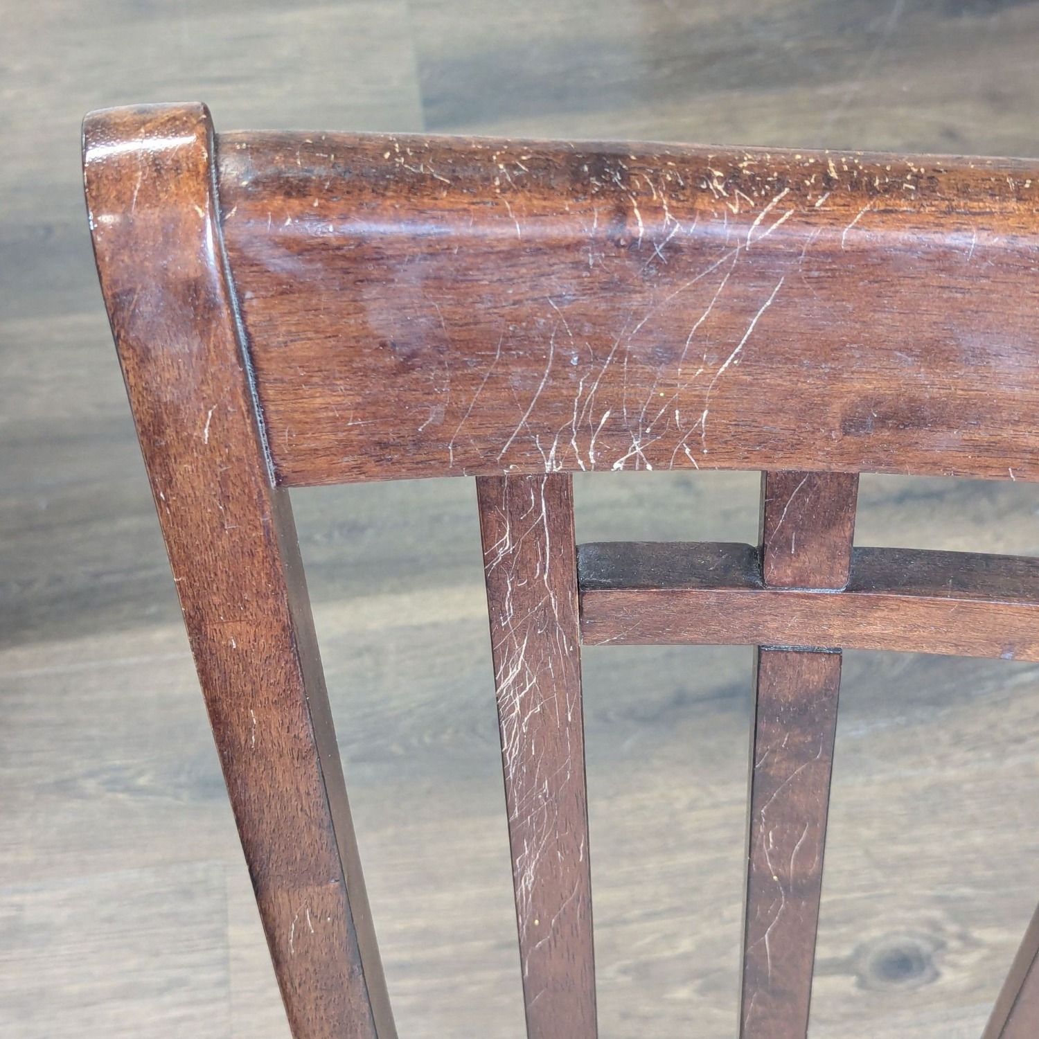 Dark Wood 5-Piece Round Extendable Dining Set - image-14