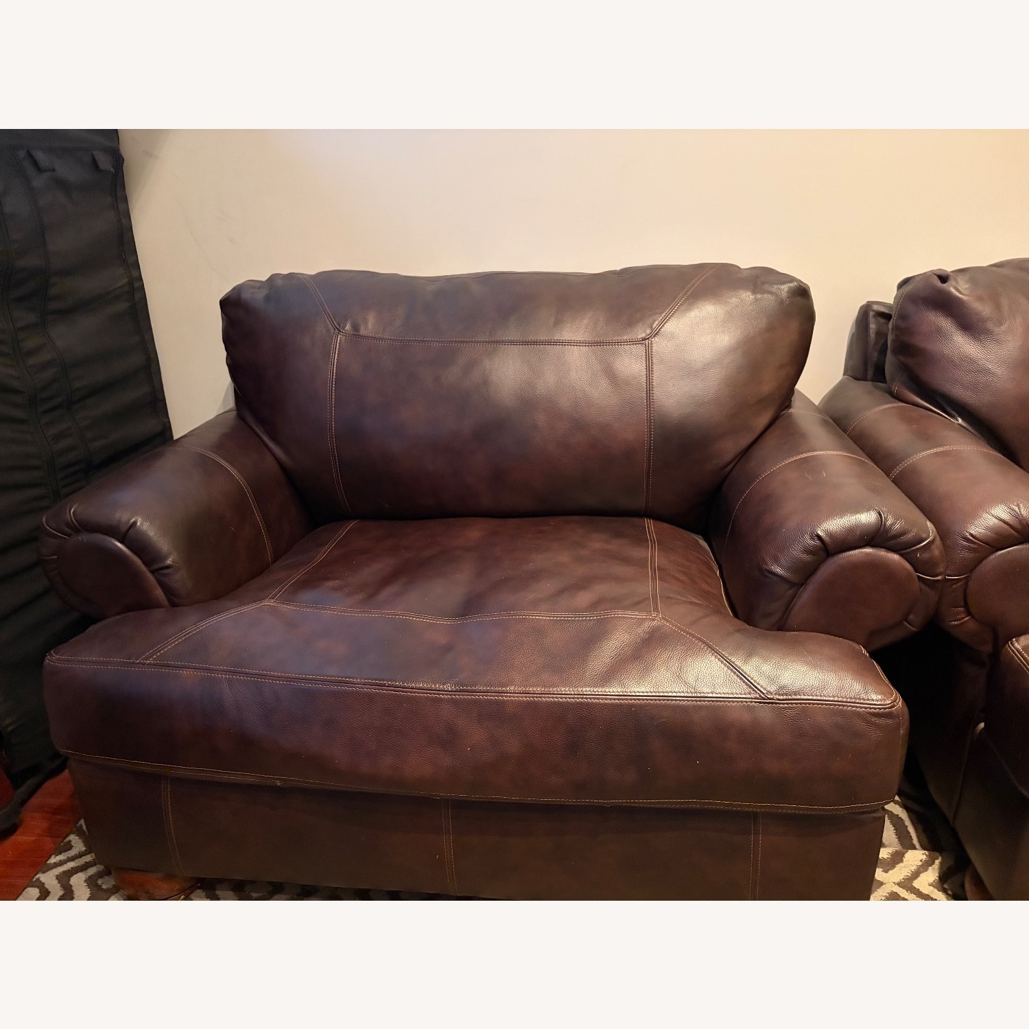 Ashley Furniture Dark Brown Chair and a Half - image-1