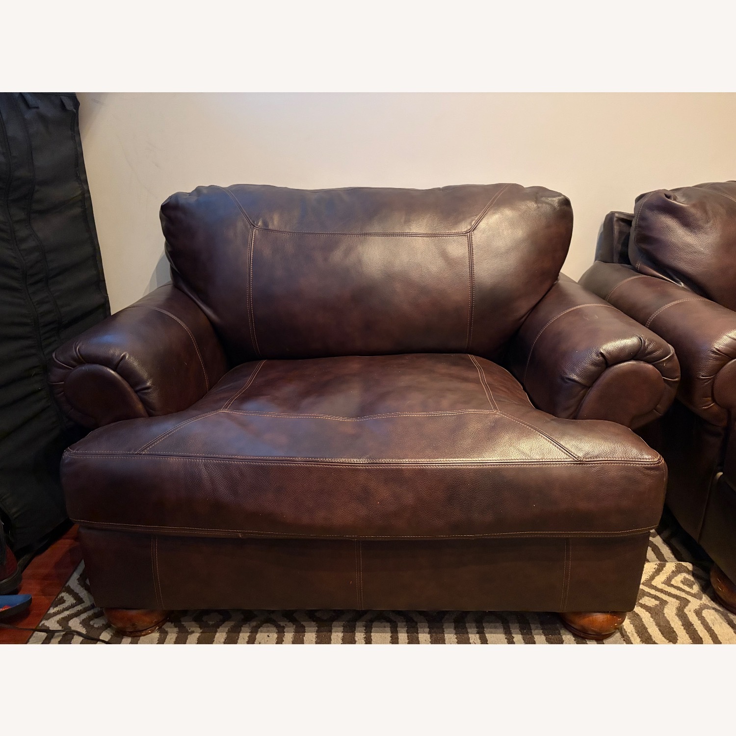 Ashley Furniture Dark Brown Chair and a Half - image-3