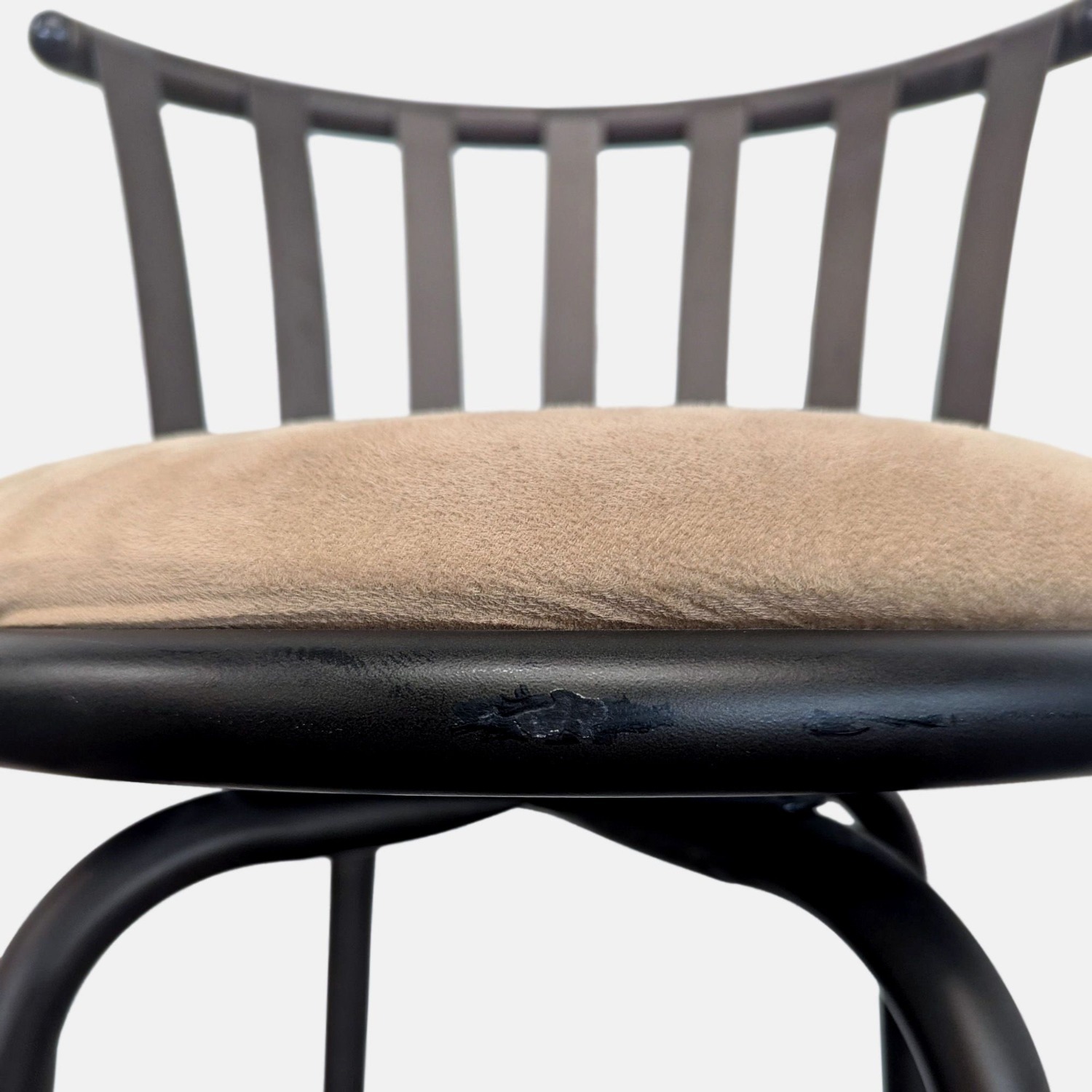 Metal Frame Swivel Counter Stool with Seat - image-6