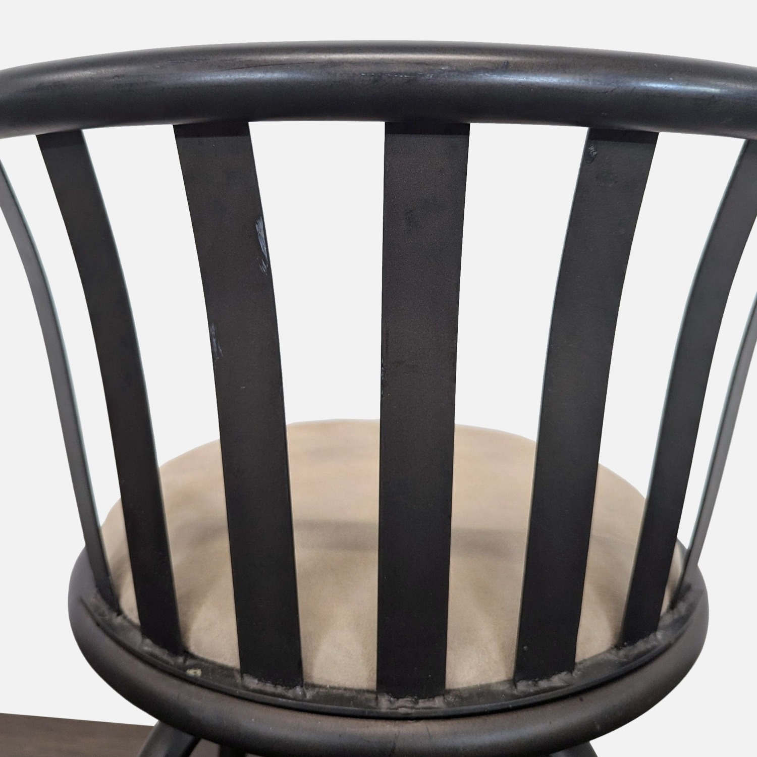 Metal Frame Swivel Counter Stool with Seat - image-5