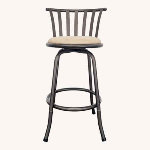 Used Metal Frame Swivel Counter Stool with Seat for sale on AptDeco
