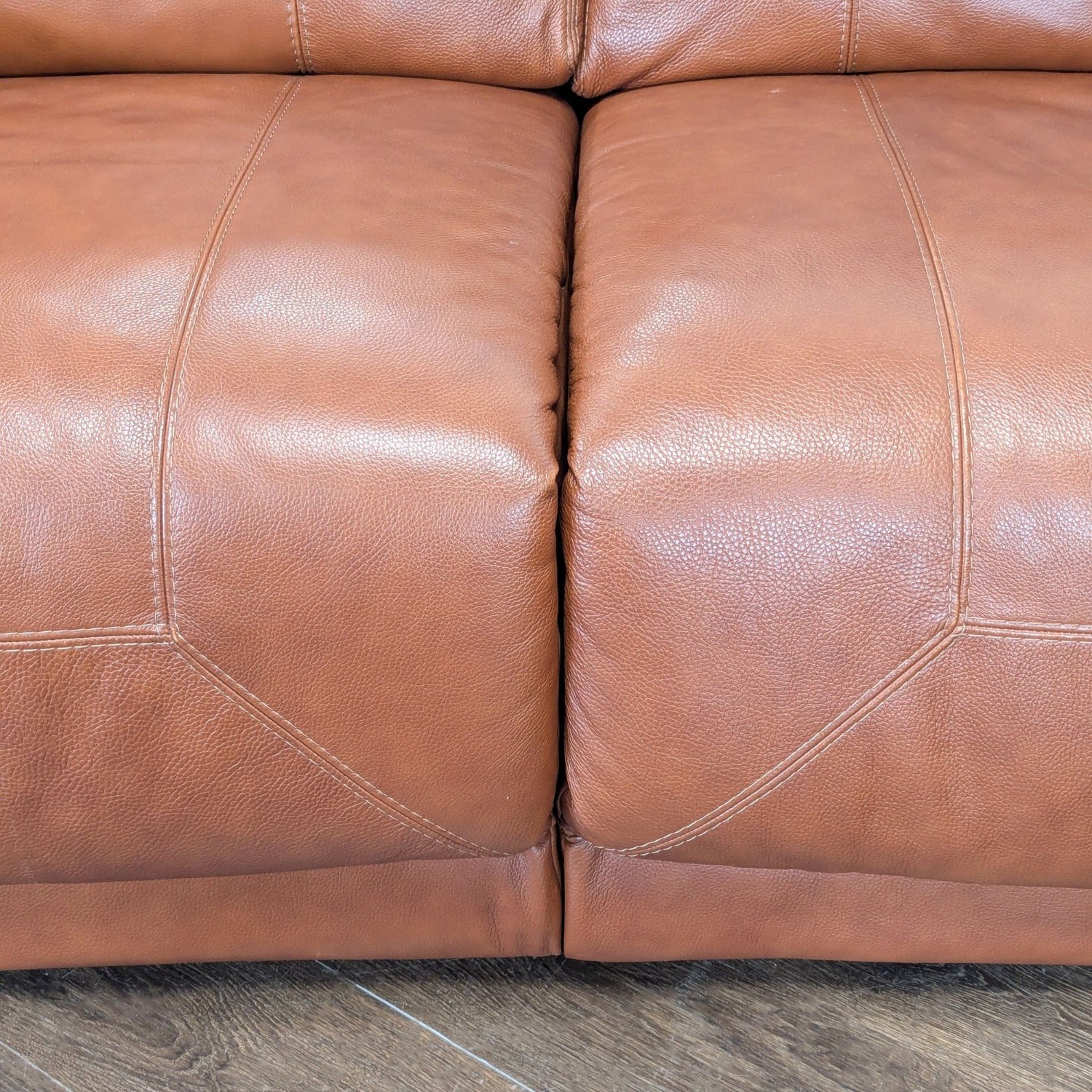 Brown Leather Power Reclining Sectional Sofa  - image-10