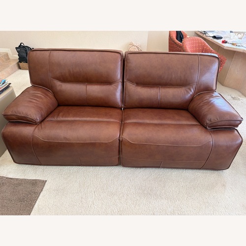 Used Leather LazyBoy Sofa for sale on AptDeco