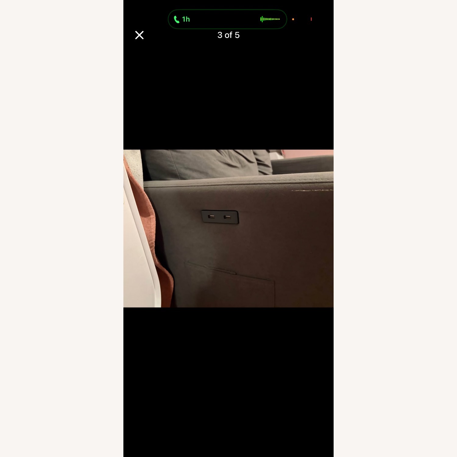 Amazon Dark Gray Linen 2 Seater Sofa - image-3