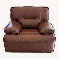 Dark Brown Leather Recliner